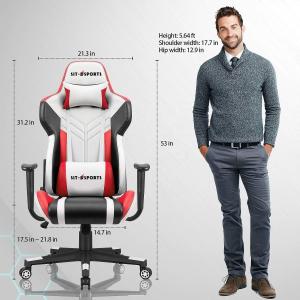 Comfortable PU Leather Custom Massage Y-SEATER Office Gaming Chair for Computer