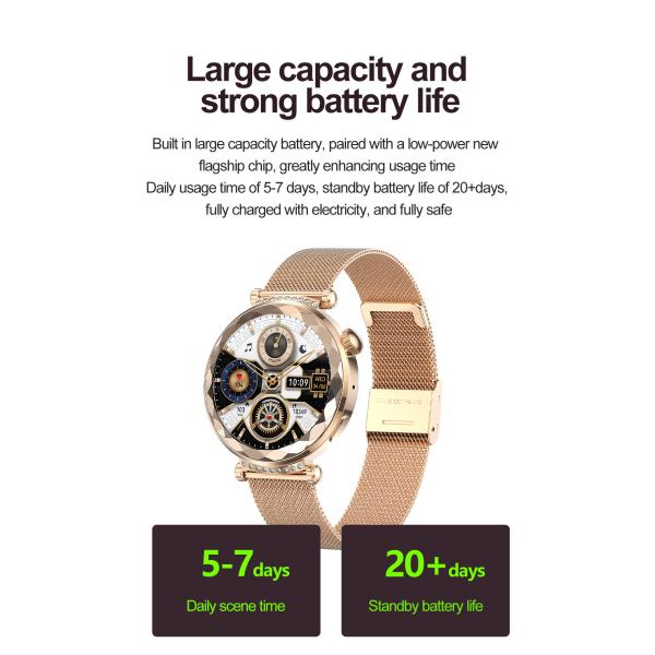 BT call NFC Wristband Girl Sport Fitness Tracker Lady Smartwatch HK88 AI assistant