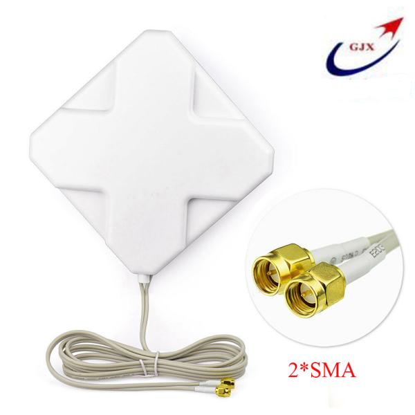 ABS Wallhang 35dBi SMA Male Connector Panel Antenna for 4G LTE Modem WiFi Router Hotspot