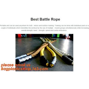 12 Power Packed Battle Rope Exercises, Crossfit Battle power ropes for training,