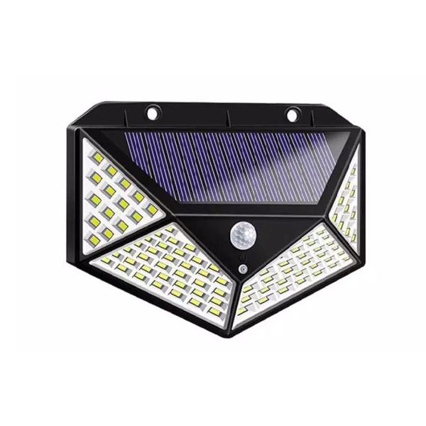 Outdoor Solar Powered LED Light 100LED ABS 1200Mah Lithium 18650 Solar Powered