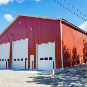 Light Steel Structure Warehouse Construction , Prefabricated Warehouse Building