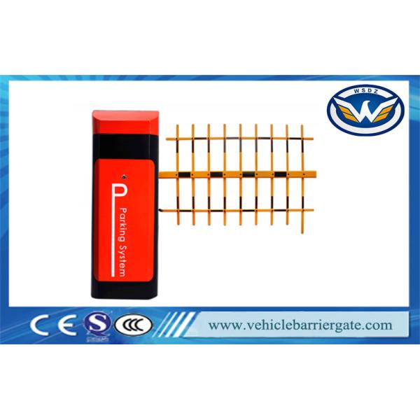 Red And Black Automatic Traffic Car Park Entrance Barriers For Parking Lot