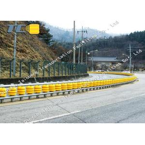 Highway Q235 Q345 Roller Barrier System With EVA Polyurethane barrel