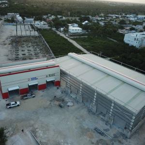 Hot Dip Galvanised Prefab Warehouse Building Large Span BV Certification
