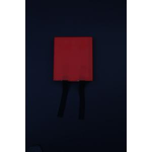 Plastic Injection Molded Box Square Red PVC Plastic Profile For Fire Blanket