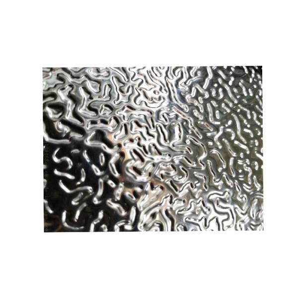 SS304 Stainless Steel Water Ripple Sheet Plate 0.8mm PVD Color Hot Rolled