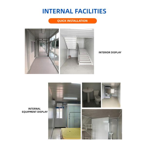 Bedrooms Prefabricated Living Container House Prefab Home High Quality Cheap Price 1 Bedroom /2 3D Model Office Foldable House