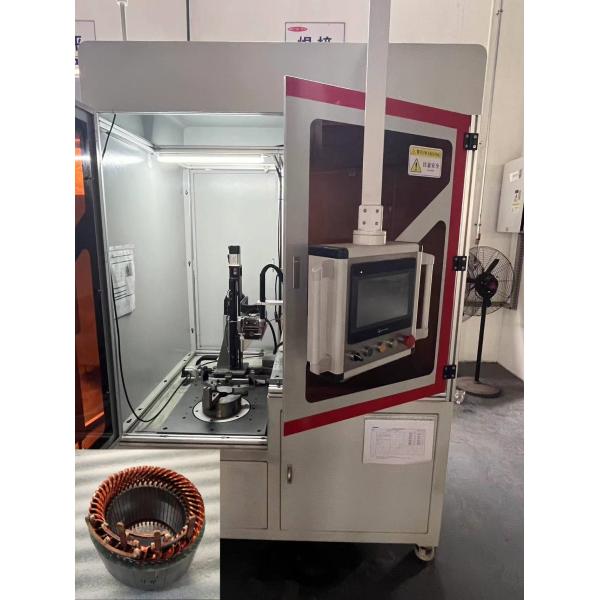 Servo Controlled Field Flat Wire BLDC Stator Welding Machine For Three Wheeler