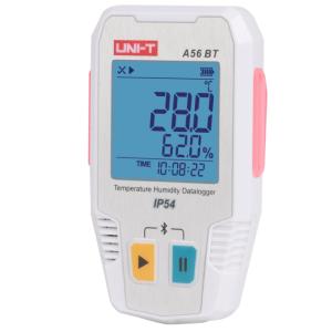 Wholesale UNI-T A56 BT High Precision IP54 Temperature Humidity Datalogger with Automatic Recording and LED Alarm from china suppliers