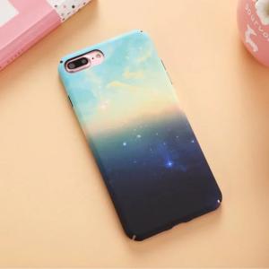 Hard PC Decal Natural Scenery Image Cell Phone Case Cover For iPhone 7 6s Plus