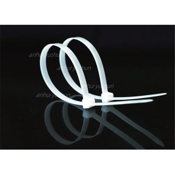 UL94V-2 White Self Locking Nylon Cable Plastic Ties Flame Retardant