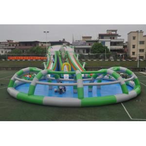 Multicolor Inflatable Water Theme Park Playground Heat Resistance High Safety