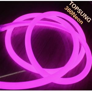 16mm micro 360 degree flex led neon strip for signs 12v pink color emitting soft