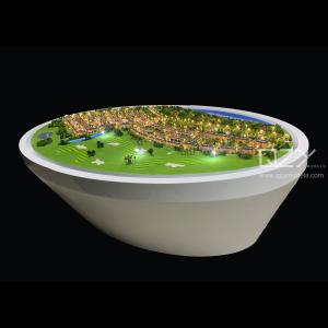 1/450 Landscape Architecture Model Making Villa Community Elliptical base