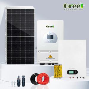 110/220V Output Voltage Hybrid Solar System with Pure Sine Wave Inverter and LCD