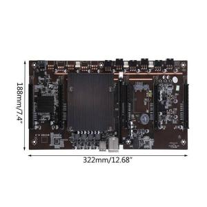 LGA2011 Intel® X79 Ethereum Mining PC Motherboard 5 PCIE X8 60mm Slots Spacing