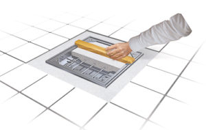 Square Aluminum Manhole Cover V-Type Supports Welded Re Inforcements