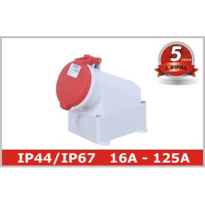16A 32A 63A 125 Amp Wall mounted Industrial Socket Outlets Appliance Inlet
