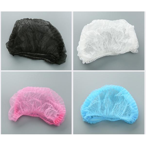 Nonwoven Disposable Surgical Hood Hospital SMS/PP Fabric Bouffant Head Cover