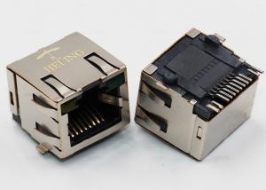 China One Port 8P8C SMT RJ45 Connector , Shielded PCB Surface Mount Ethernet Jack on sale