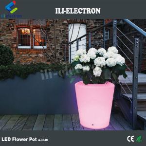 Remote Controlled Plastic LED Illuminated Flower Pot / Planter / Ice Bucket
