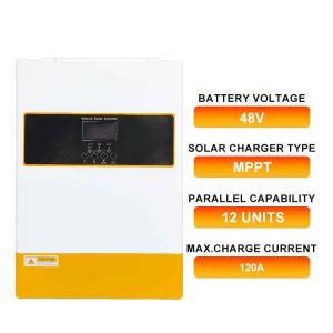 6.2kw 48V Hybrid Solar Inverter Pure Sine Wave Off Grid Single Phase MPPT