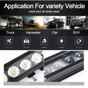 Single Row Amber Led Light Bar Spot Flood Combo Beam For 4x4 Offroad Uaz ATV SUV