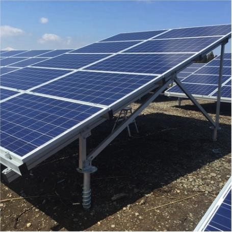 Hot Dip Galvanized Steel Aluminum CY Solar Photovoltaic Ground Mounting System