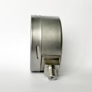 4" 1 bar Radial Mount Manometer 1/2" NPT Connection All Stainless Steel Pressure