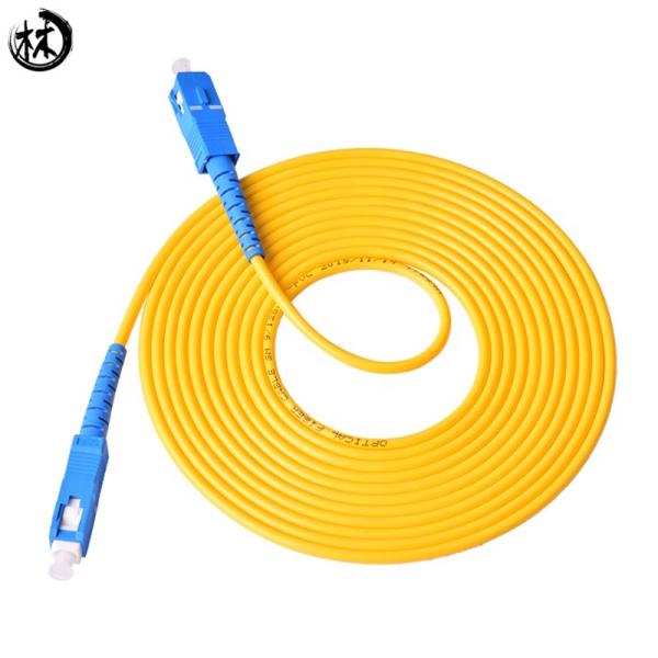 10M UPC SC-SC Fiber Jumper Cables , Fiber Optic Network Cable High Temperature