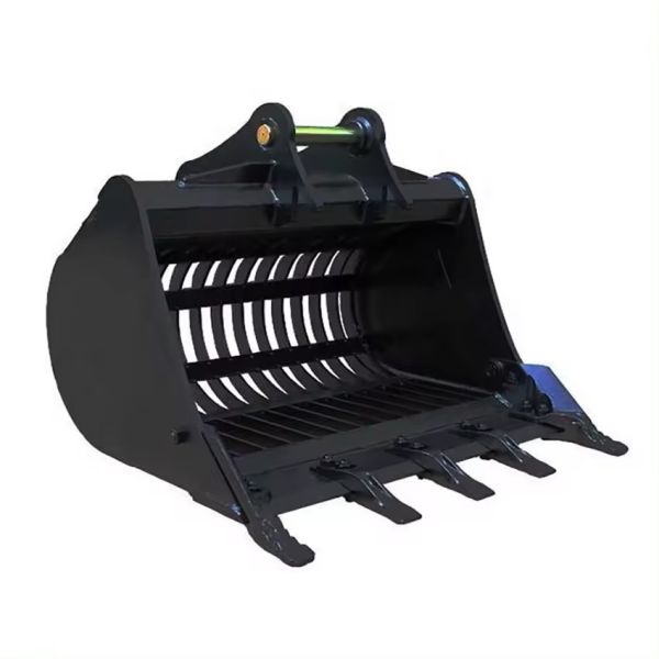 Grid bucket for material separation