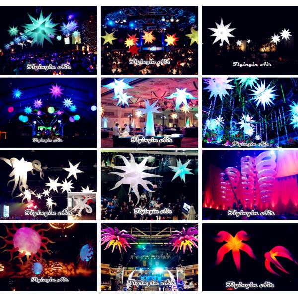 Customized Hanging Inflatable Led Light for Conferences and Stage