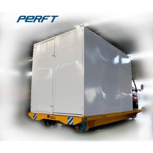 Transformer Energized Electric Flatbed Cart Custom Low Voltage Rail Step Down