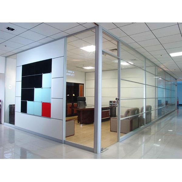 80mm Glass And Wood Demountable Partition Wall For Office ODM