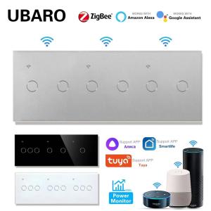 Wireless Smart Zigbee Wall Switch Zigbee Hubs Zigbee Wireless Switch 6 Gang