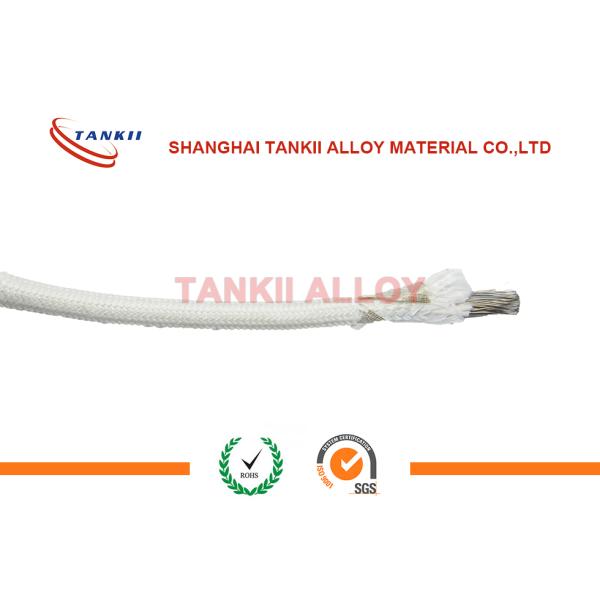 Solid Core Thermocouple Wire / RTD Cable Fiberglass Insulation 400c - 800C Temperature