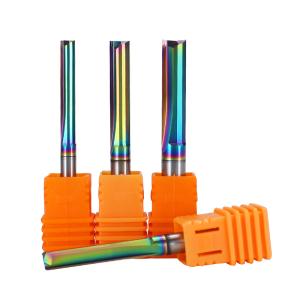 YingBa Custom Coated 2-Flute Straight Wood Bit Carbide End Milling Cutter for