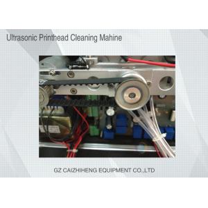 Flush Liquid Ultrasonic Printhead Cleaning Machine , Black Heated Ultrasonic