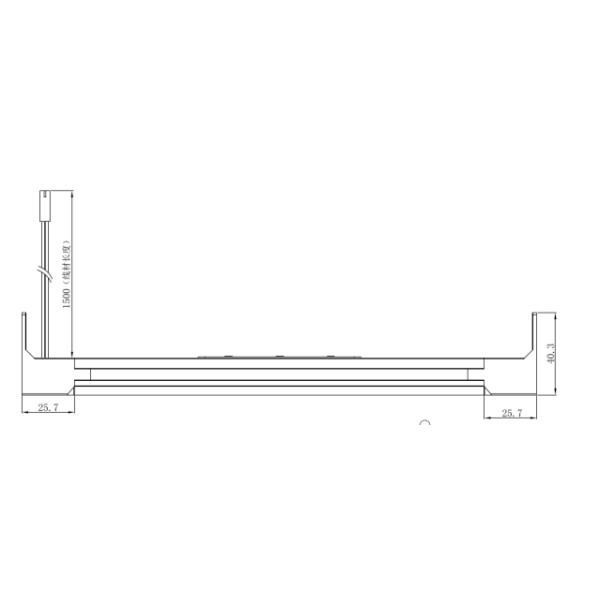 A2516.UV Cabinet Sterilization Lamp, Aluminum+PC, 200~900(L)x40.3(W)x8.6mm(H), Ra≥90, DC12V / DC24V