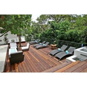 Wholesale Outdoor WPC Decking ASA Co-extrusion , Fireproof Artificial Decking from china suppliers