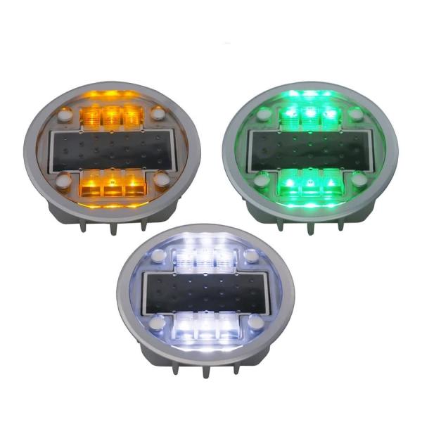 LED Embedded Solar Cat Eyes Road Stud 50Tons Compression Resistance