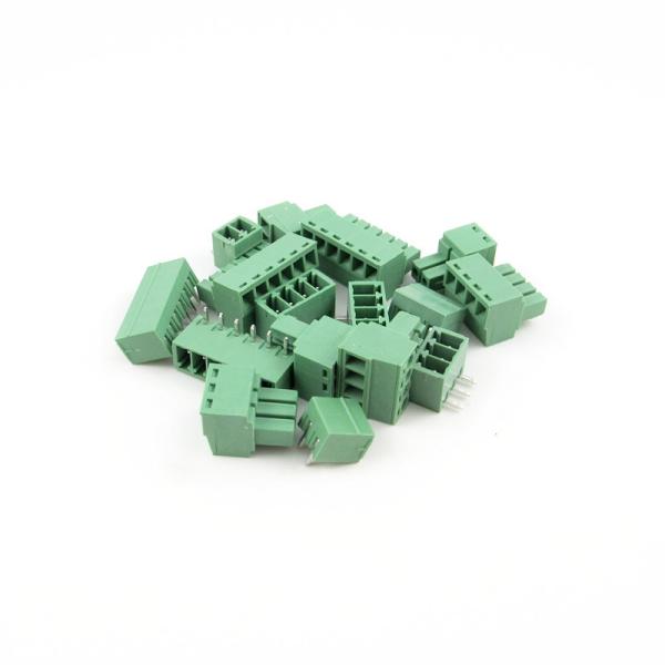 Quality 3.5mm Pitch PCB Pluggable Screw Terminal Blocks Plug + Right Angle or Straight Socket for sale