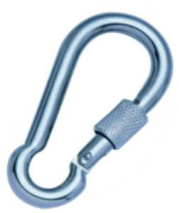 Quality DIN 5299 Form D Steel Snap Hook With Screw Snap Hook iGalvanized Steel Carabiner Spring Snap Clip Link Hooks for sale