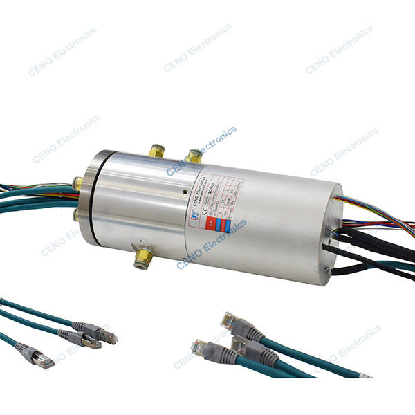 Quality Integrate Pneumatic Hydraulic Rotary Union With Power Encoder & Ethernet Signal for sale