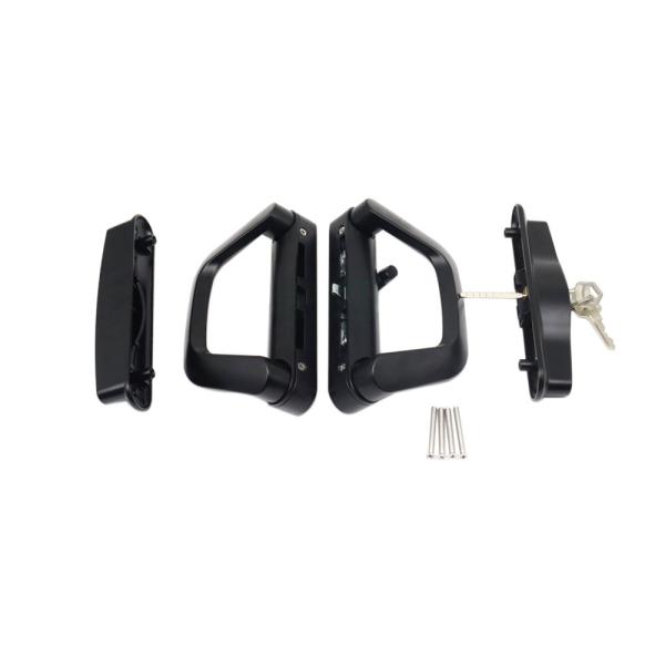 Quality Black D Shaped Door Handles Pull Handle Lock With Key Customizable Design for sale