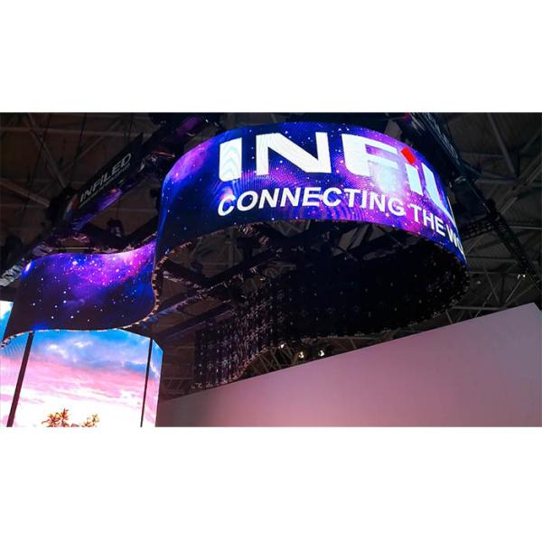 P2 Flexible Led display with module of 240x120mm for archiving irregular shape display