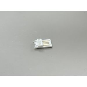 High-Performance USB 2.0 AM Solder-Type Connector | White Gold-Flash Terminal |