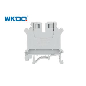 JUK 6N Din Rail Mounted Terminal Block Connector , Quick Connect Terminal Block