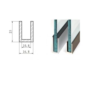 High Quality Extruded Aluminium Channels Squared Aluminum U Channel Shape